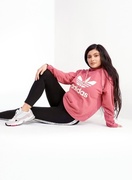 adidas pink tape hoodie